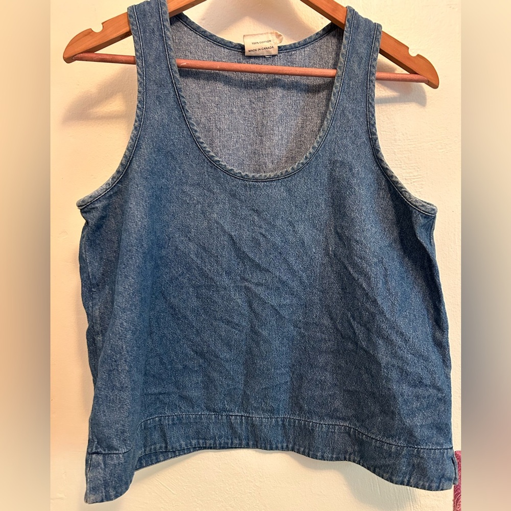 Beaton denim tank